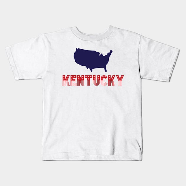 4th of july Kids T-Shirt by Pinkfeathers